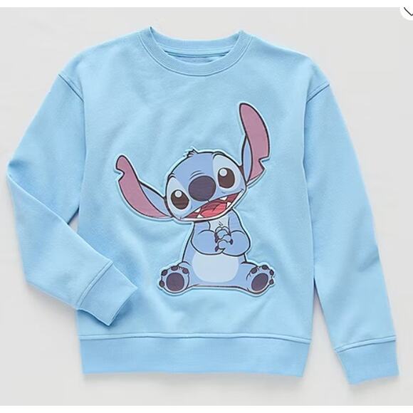 Disney Little Kids Crew Neck Long Sleeve Lilo & Stitch‎ Sweatshirt Size 4 - Picture 1 of 4